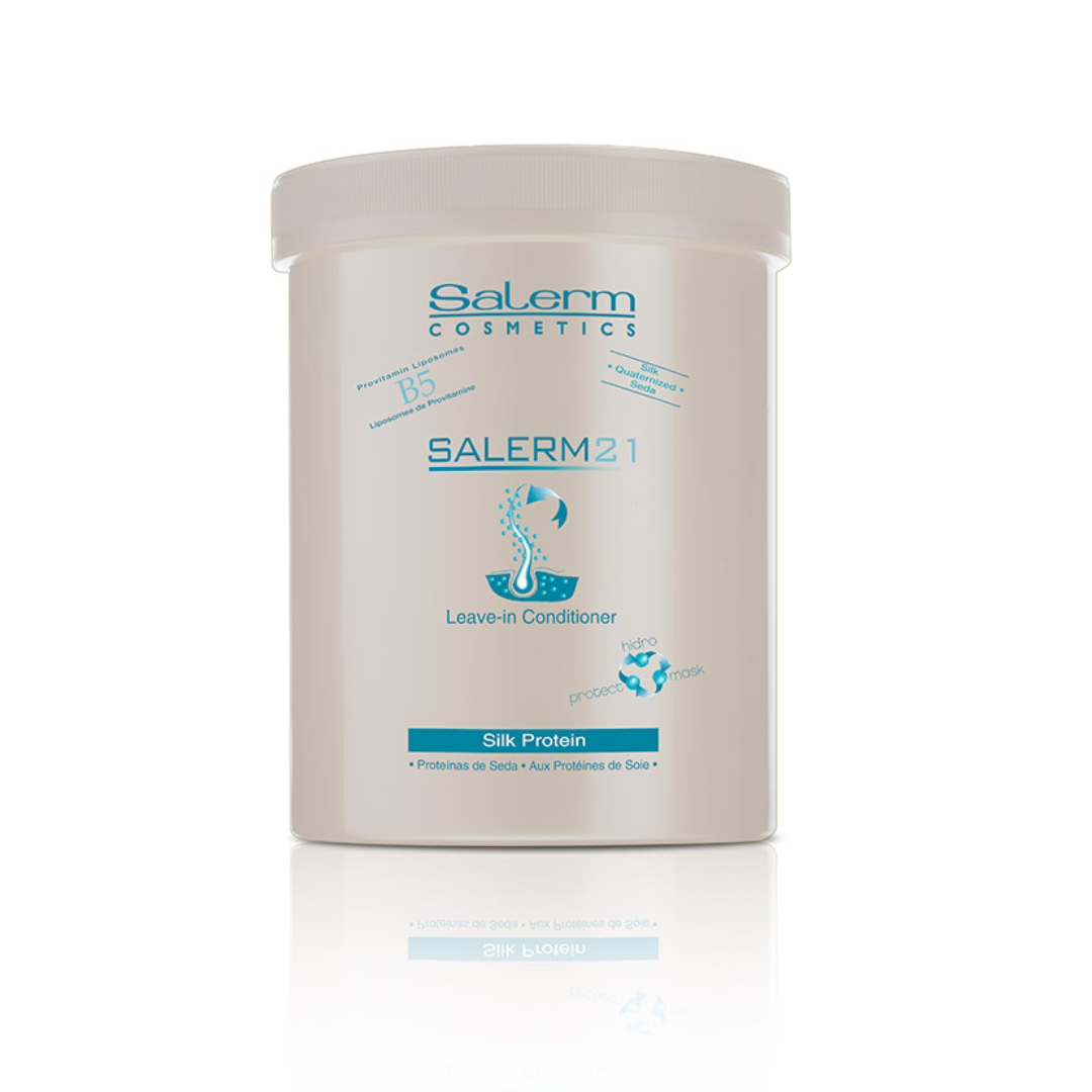 Envase de Salerm 21 1 kg - tratamiento capilar con proteínas de seda para hidratar y reparar el cabello seco y dañado.